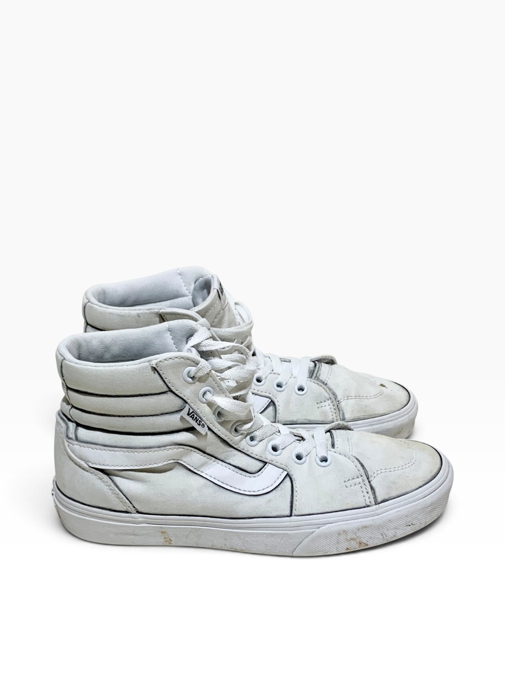 Women’s Vans White High-Top Skate True White Classics Size 8